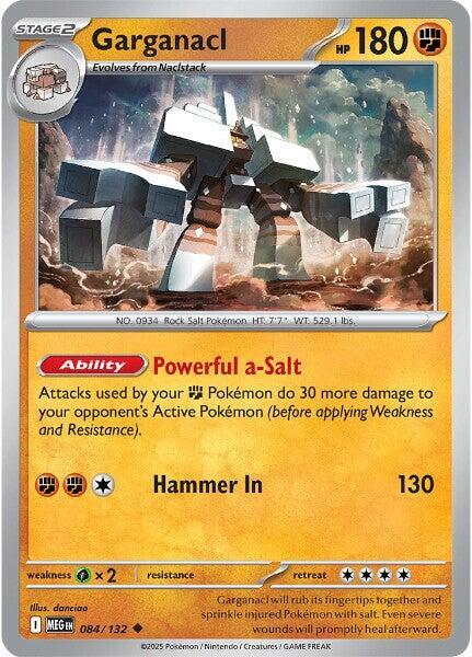 Garganacl 084/132 · Reverse Holofoil (Mega Evolution)