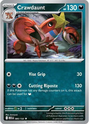 Crawdaunt 085/132 · Reverse Holofoil (Mega Evolution)
