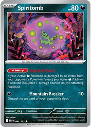 Spiritomb 087/132 · Reverse Holofoil (Mega Evolution)