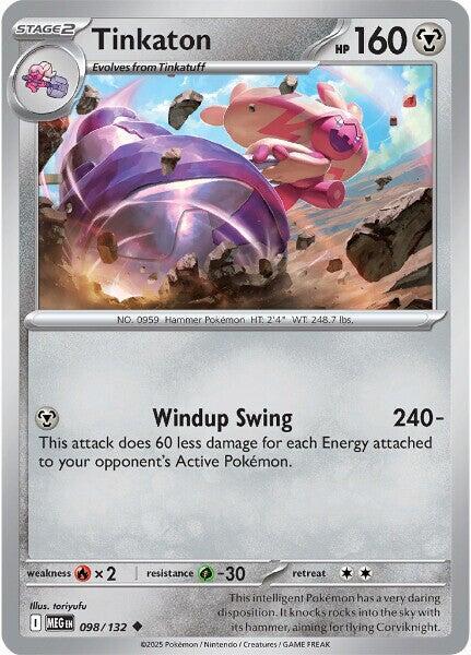 Tinkaton Mega Evolution Uncommon • 098/132 Reverse Holofoil