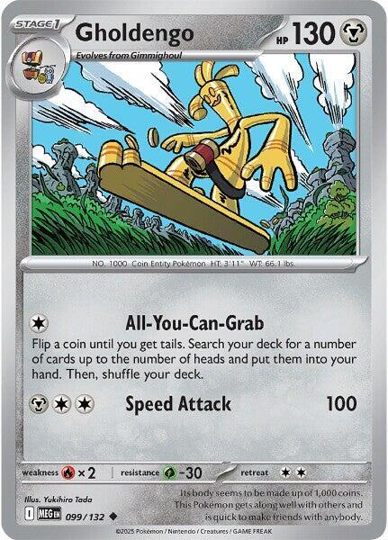 Gholdengo 099/132 · Reverse Holofoil (Mega Evolution)
