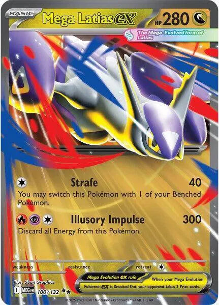 Pokémon Mega Latias ex #100 Double Rare