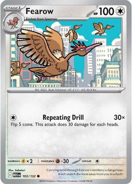 Fearow 103/132 · Normal (Mega Evolution)