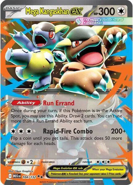 Mega Kangaskhan ex Mega Evolution Double Rare 104/132