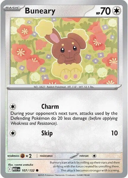 Buneary 107/132 · Normal (Mega Evolution)