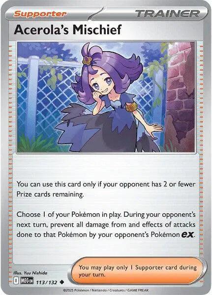 Acerola's Mischief 113/132 · Reverse Holofoil (Mega Evolution)