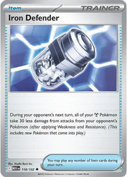 Iron Defender 118/132 · Reverse Holofoil (Mega Evolution)