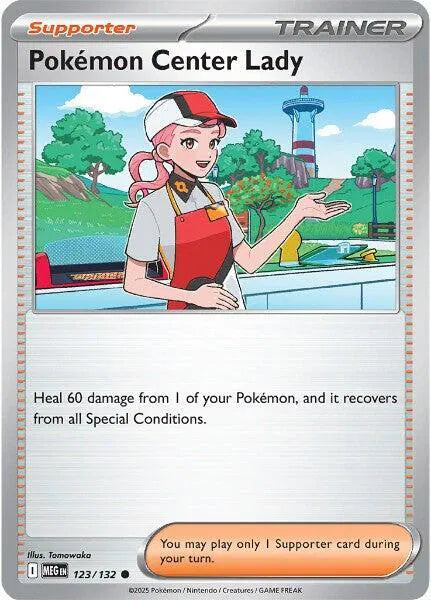 Pokemon Center Lady 123/132 · Normal (Mega Evolution)