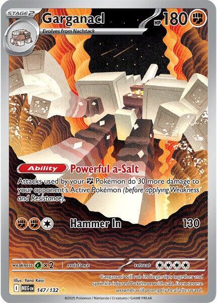 Garganacl Mega Evolution Illustration Rare 147/132