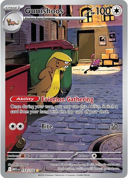 Gumshoos Mega Evolution Illustration Rare 153/132
