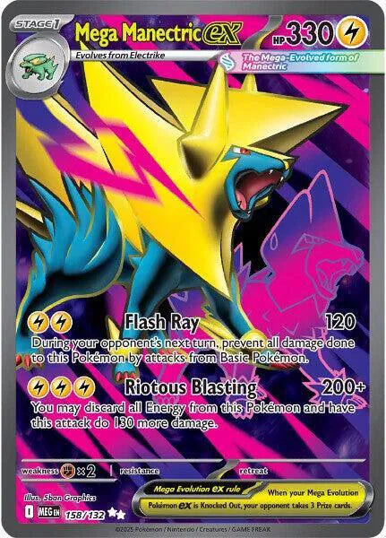 Mega Manectric ex 158/132 (Mega Evolution)