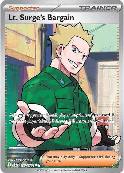 Lt. Surge's Bargain 170/132 · Holofoil (Mega Evolution)
