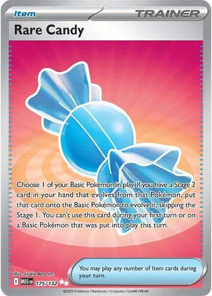 Rare Candy 175/132 · Holofoil (Mega Evolution)
