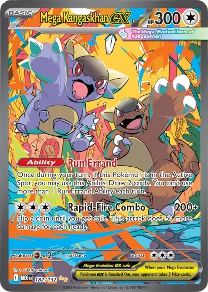 Mega Kangaskhan ex 182/132 (Mega Evolution)