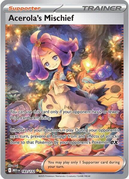 Acerola's Mischief 183/132 (Mega Evolution) — PSA 10