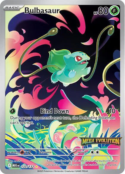 Bulbasaur (Mega Evolution Stamped) 133/132 · Holofoil (Mega Evolution Promos)