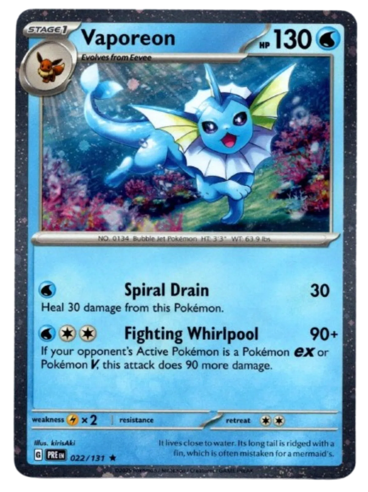 Vaporeon (Cosmos Holo) 022/131 · Holofoil (Miscellaneous Cards & Products)