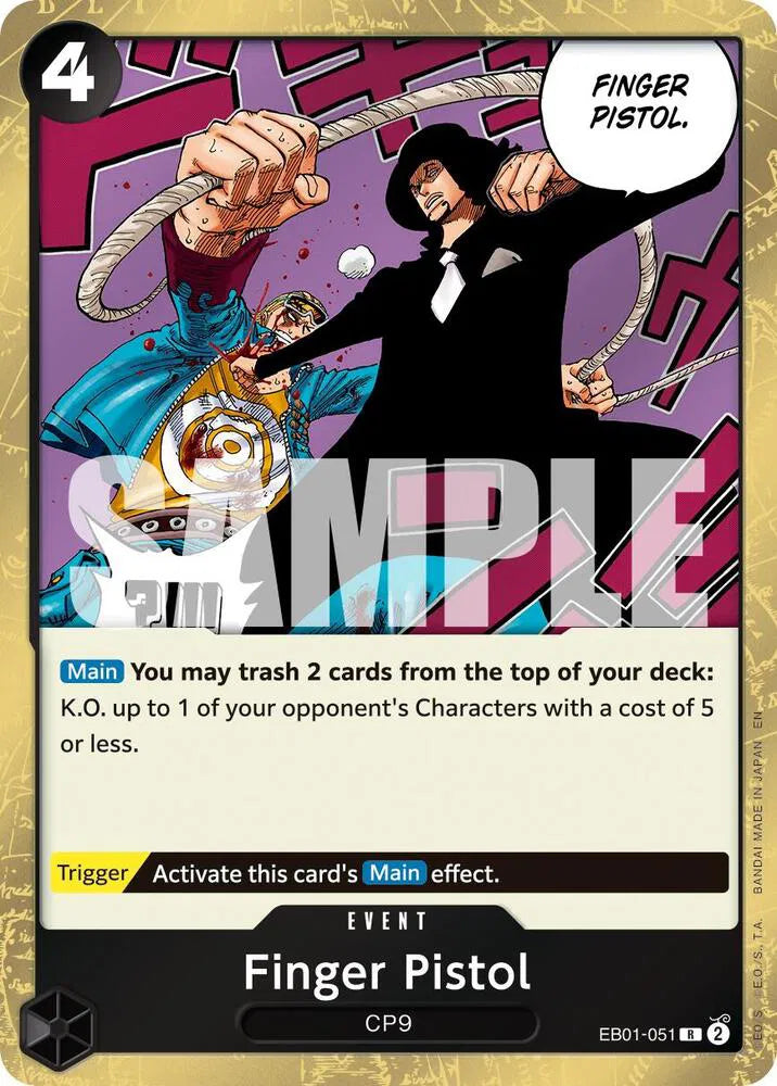 Finger Pistol (Reprint) Premium Booster -The Best- Vol. 2 R EB01-051