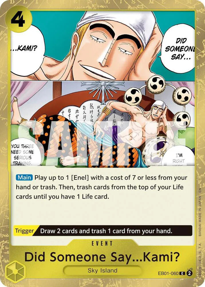 Did Someone Say...Kami? (Pirate Foil) EB01-060 (Premium Booster -The Best- Vol. 2)