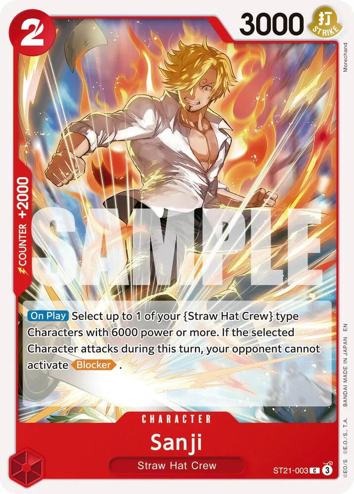 Sanji - ST21-003 (Reprint) (Premium Booster -The Best- Vol. 2)