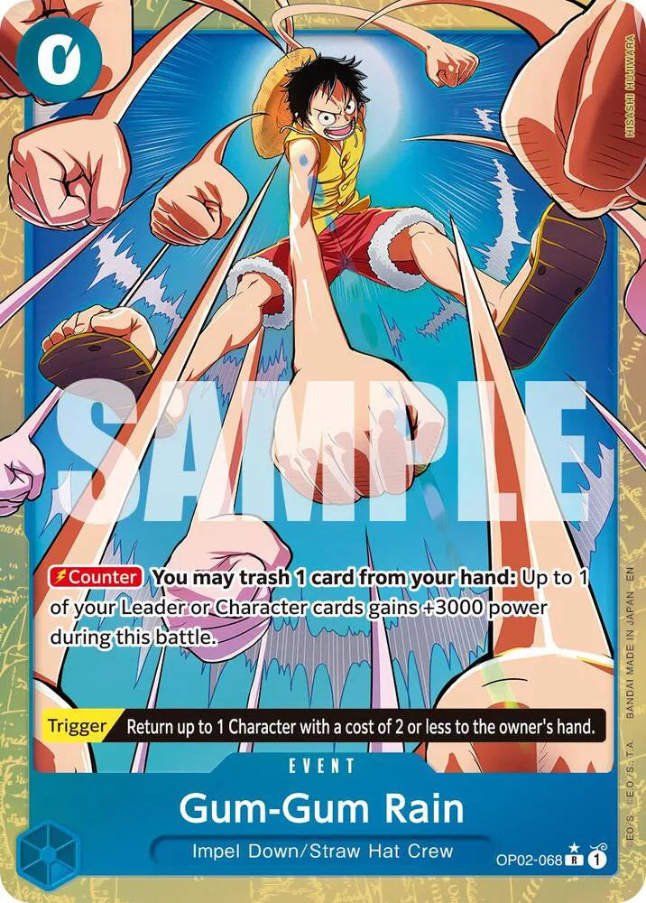 Gum-Gum Rain (Alternate Art) OP02-068 (Premium Booster -The Best- Vol. 2)