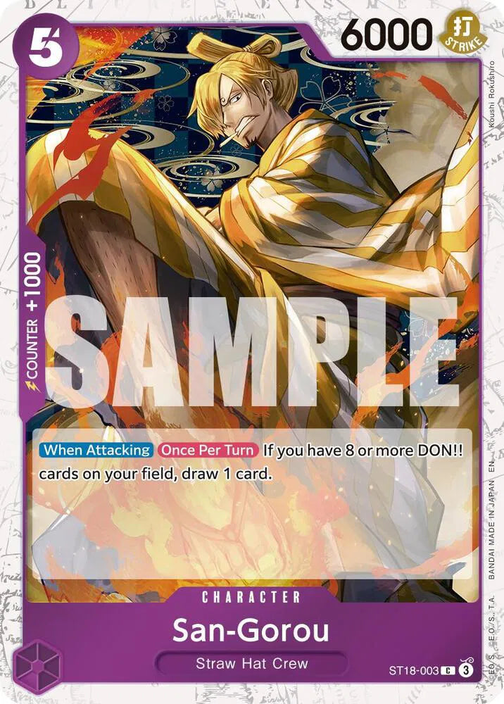 San-Gorou (Pirate Foil) ST18-003 (Premium Booster -The Best- Vol. 2)