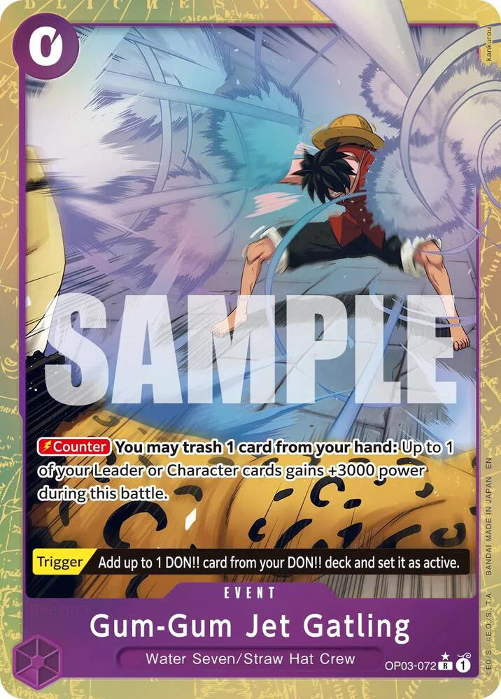 Gum-Gum Jet Gatling (Alternate Art) OP03-072 · Foil (Premium Booster -The Best- Vol. 2)