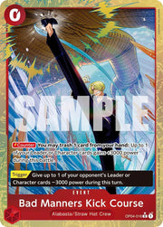 Bad Manners Kick Course (Alternate Art) OP04-016 · Foil (Premium Booster -The Best- Vol. 2)