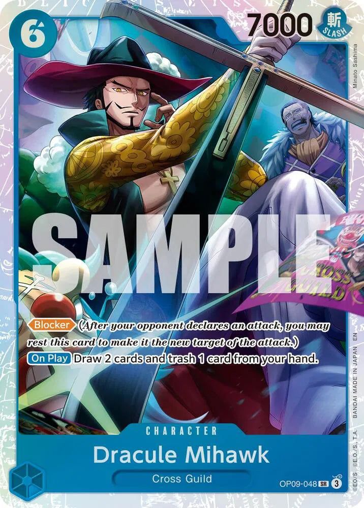Dracule Mihawk - OP09-048 (Reprint) Premium Booster -The Best- Vol. 2 SR OP09-048