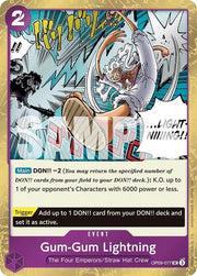 Gum-Gum Lightning (Pirate Foil) OP09-077 (Premium Booster -The Best- Vol. 2)