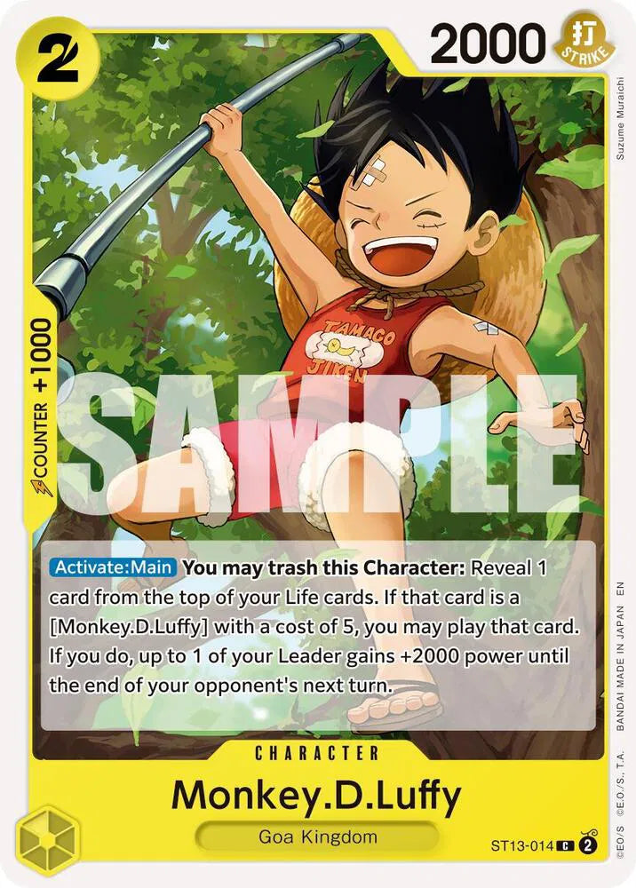 Monkey.D.Luffy - ST13-014 (Reprint) (Premium Booster -The Best- Vol. 2)