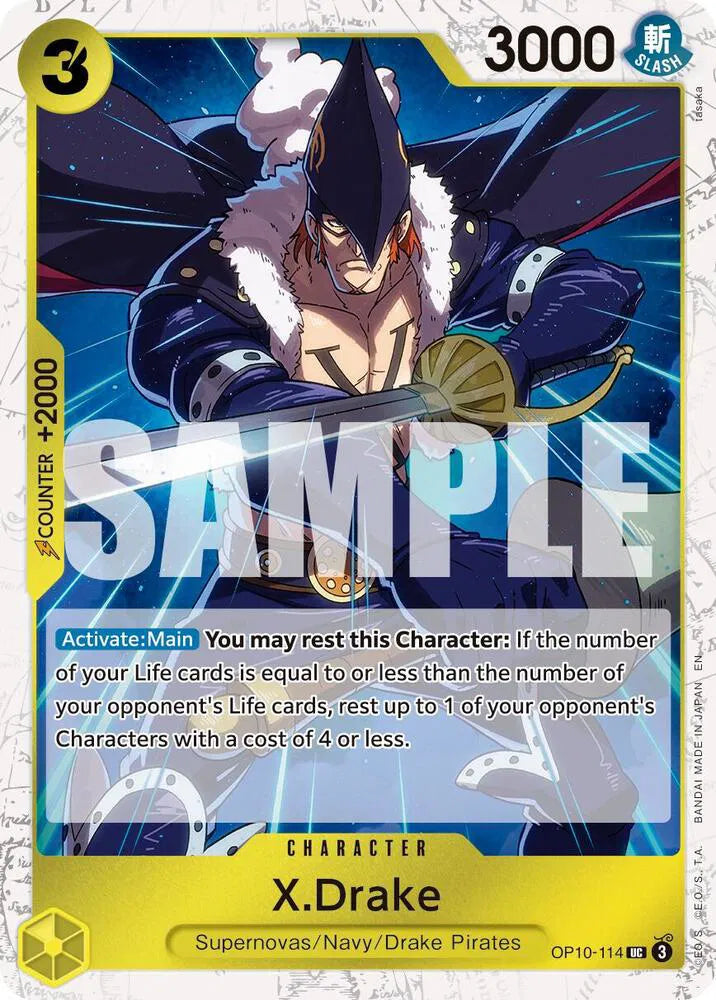 X.Drake (Pirate Foil) Premium Booster -The Best- Vol. 2 UC OP10-114
