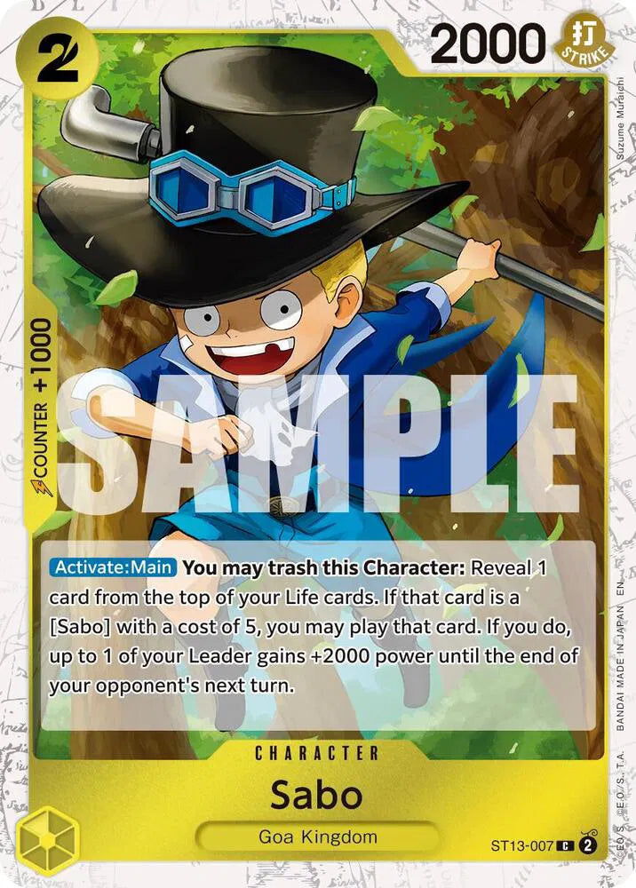 Sabo - ST13-007 (Pirate Foil) Premium Booster -The Best- Vol. 2 C ST13-007