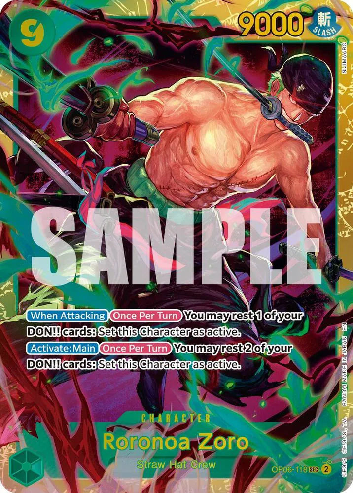 Roronoa Zoro (Reprint) OP06-118 · Foil (Premium Booster -The Best- Vol. 2)