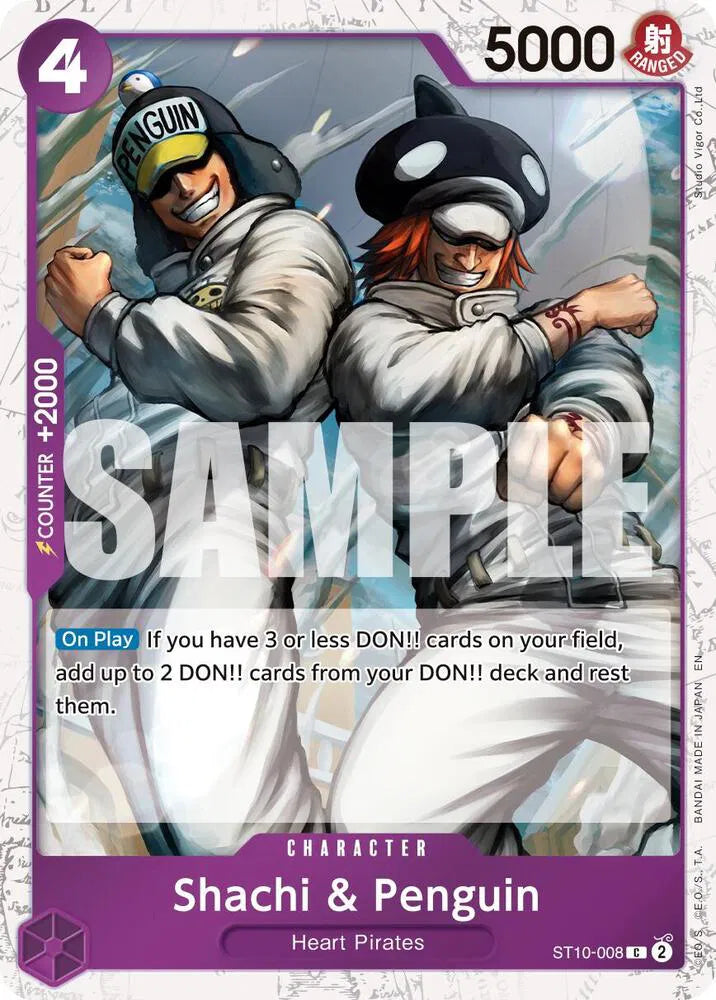 Shachi & Penguin (Pirate Foil) ST10-008 (Premium Booster -The Best- Vol. 2)