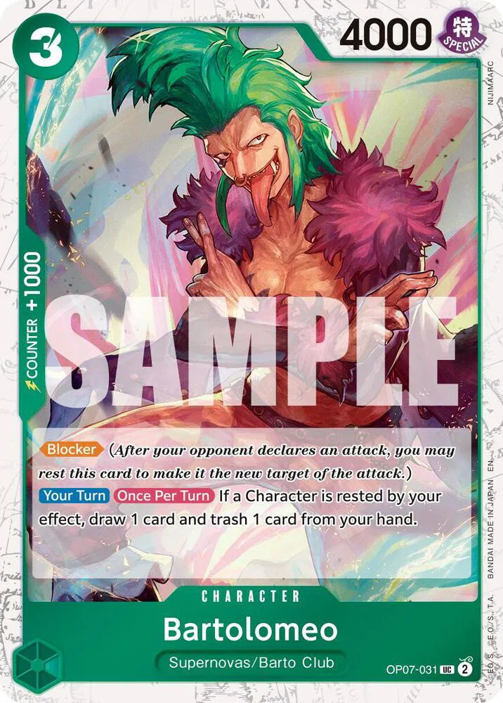 Bartolomeo (Pirate Foil) Premium Booster -The Best- Vol. 2 UC OP07-031