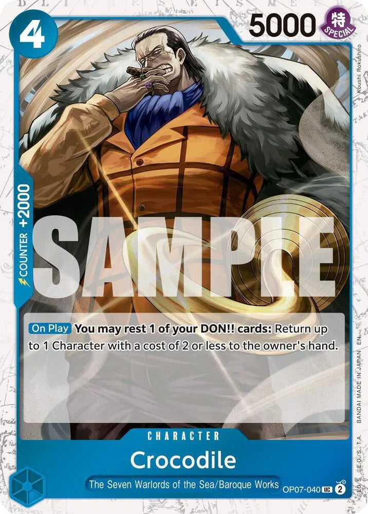 Crocodile - OP07-040 (Pirate Foil) (Premium Booster -The Best- Vol. 2)