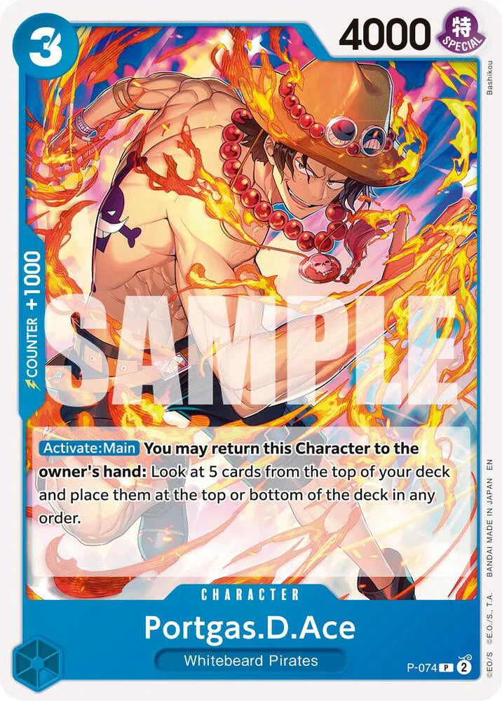 Portgas.D.Ace - P-074 (Reprint) (Premium Booster -The Best- Vol. 2)