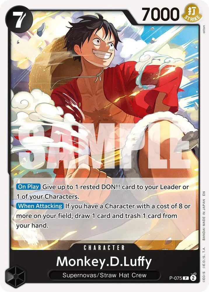 Monkey.D.Luffy - P-075 (Reprint) (Premium Booster -The Best- Vol. 2)