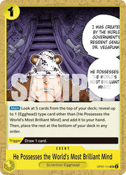 He Possesses the World's Most Brilliant Mind (Reprint) OP07-114 (Premium Booster -The Best- Vol. 2)