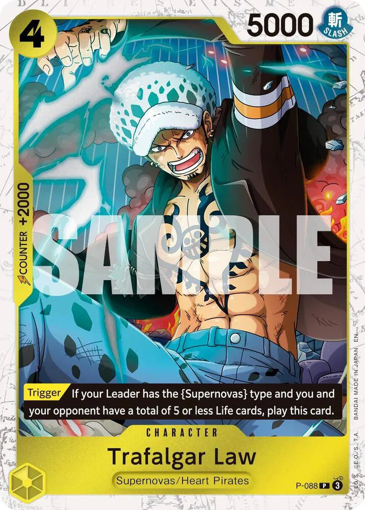 Trafalgar Law - P-088 (Pirate Foil) Premium Booster -The Best- Vol. 2 PR P-088