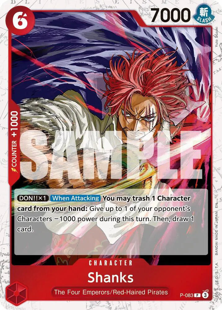 Shanks - P-083 (Pirate Foil) (Premium Booster -The Best- Vol. 2)
