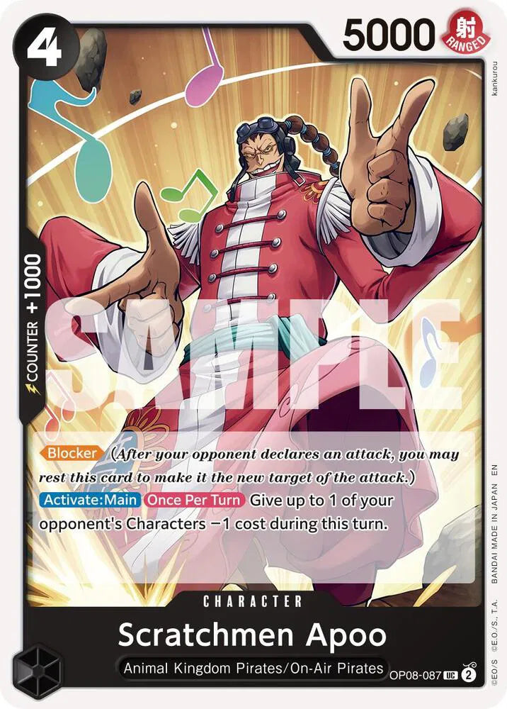Scratchmen Apoo - OP08-087 (Reprint) (Premium Booster -The Best- Vol. 2)