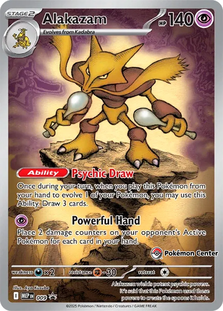 Alakazam (Pokemon Center Exclusive) 009 (Mega Evolution Promos)