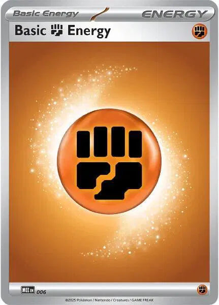 Basic Fighting Energy - 006 · Reverse Holofoil (MEE: Mega Evolution Energies)