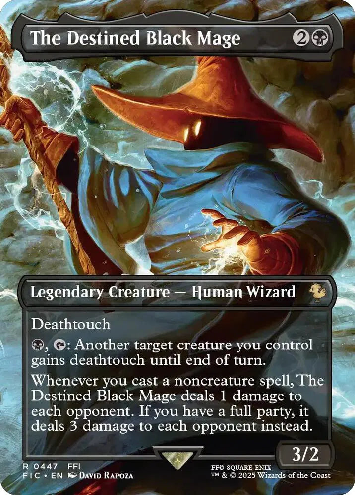 The Destined Black Mage (Borderless) 447 · Normal (Commander: FINAL FANTASY)