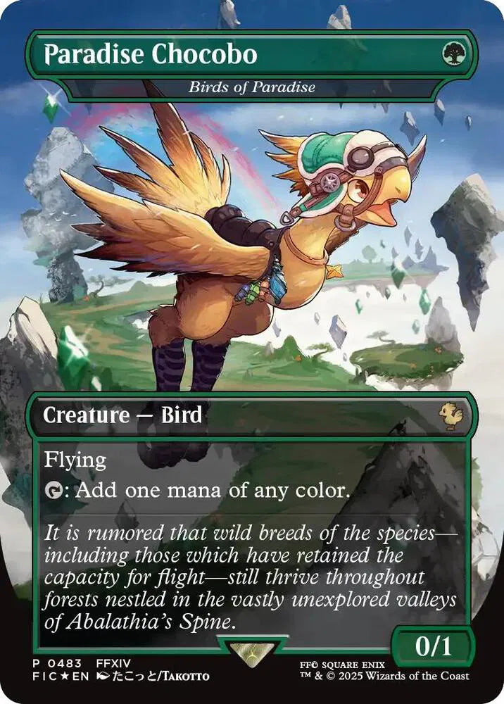 Paradise Chocobo - Birds of Paradise (Borderless) 483 (Commander: FINAL FANTASY)