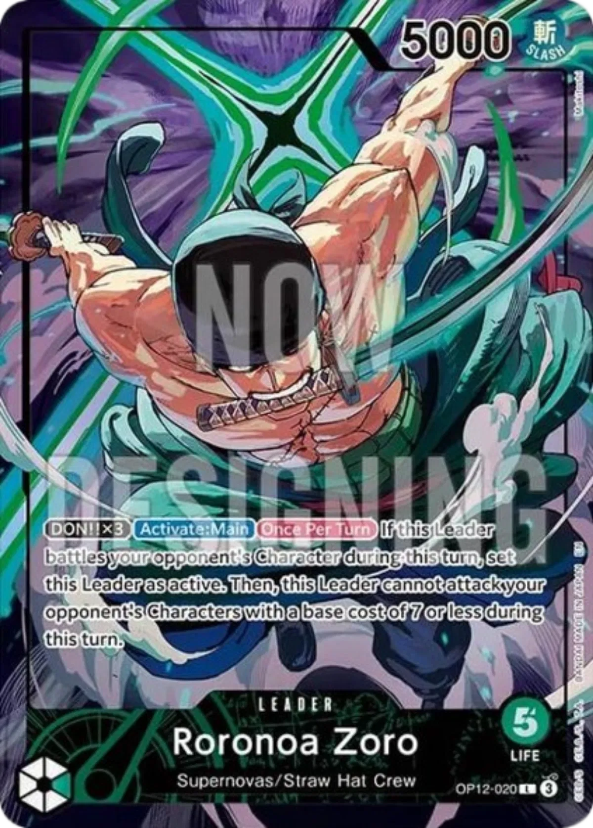 Roronoa Zoro - OP12-020 (Official Playmat Limited Edition Vol.4) (One Piece Promotion Cards)