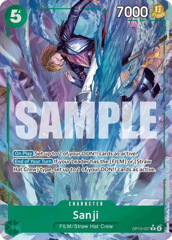 Sanji (Alternate Art) Carrying On His Will R OP13-027