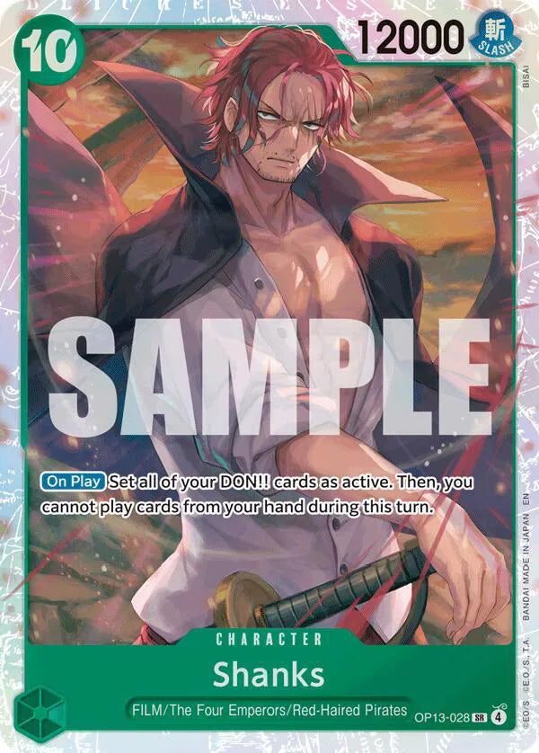 Shanks (028) OP13-028 · Foil (Carrying On His Will)